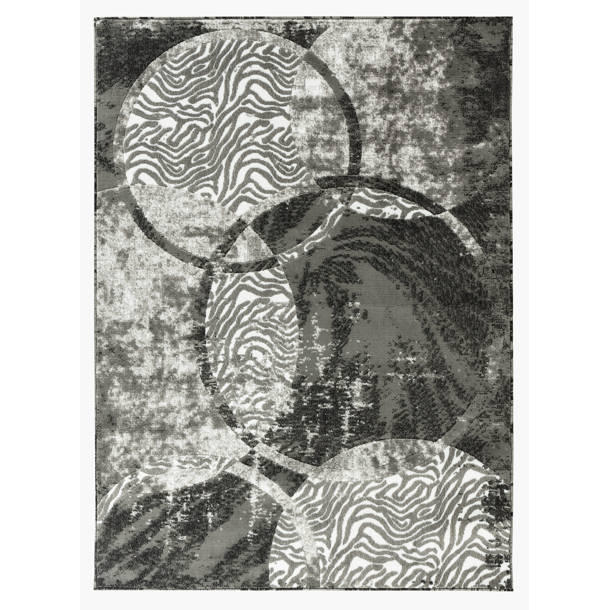 Ebern Designs Kimbrel Performance Gray Rug & Reviews Wayfair